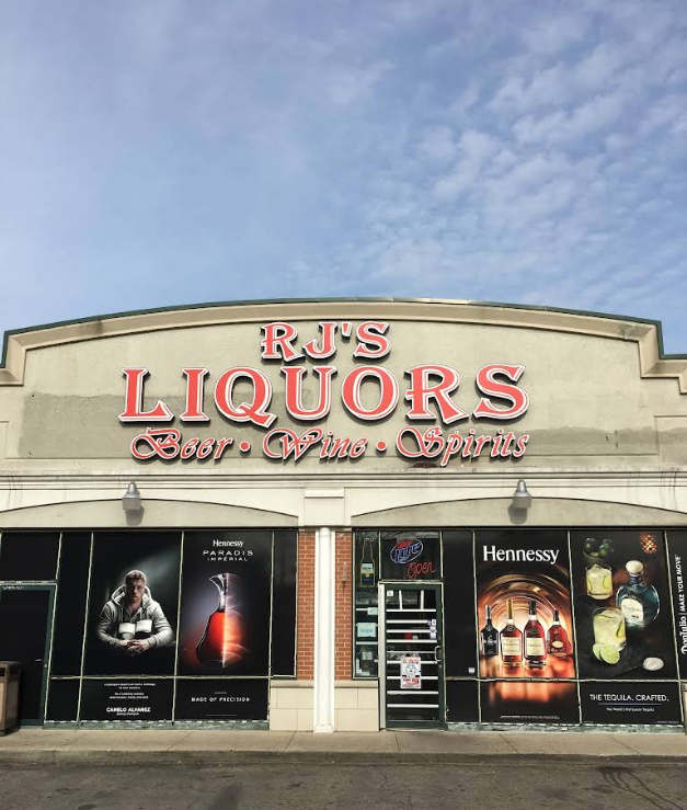 RJ's Liquors Storefront - Day